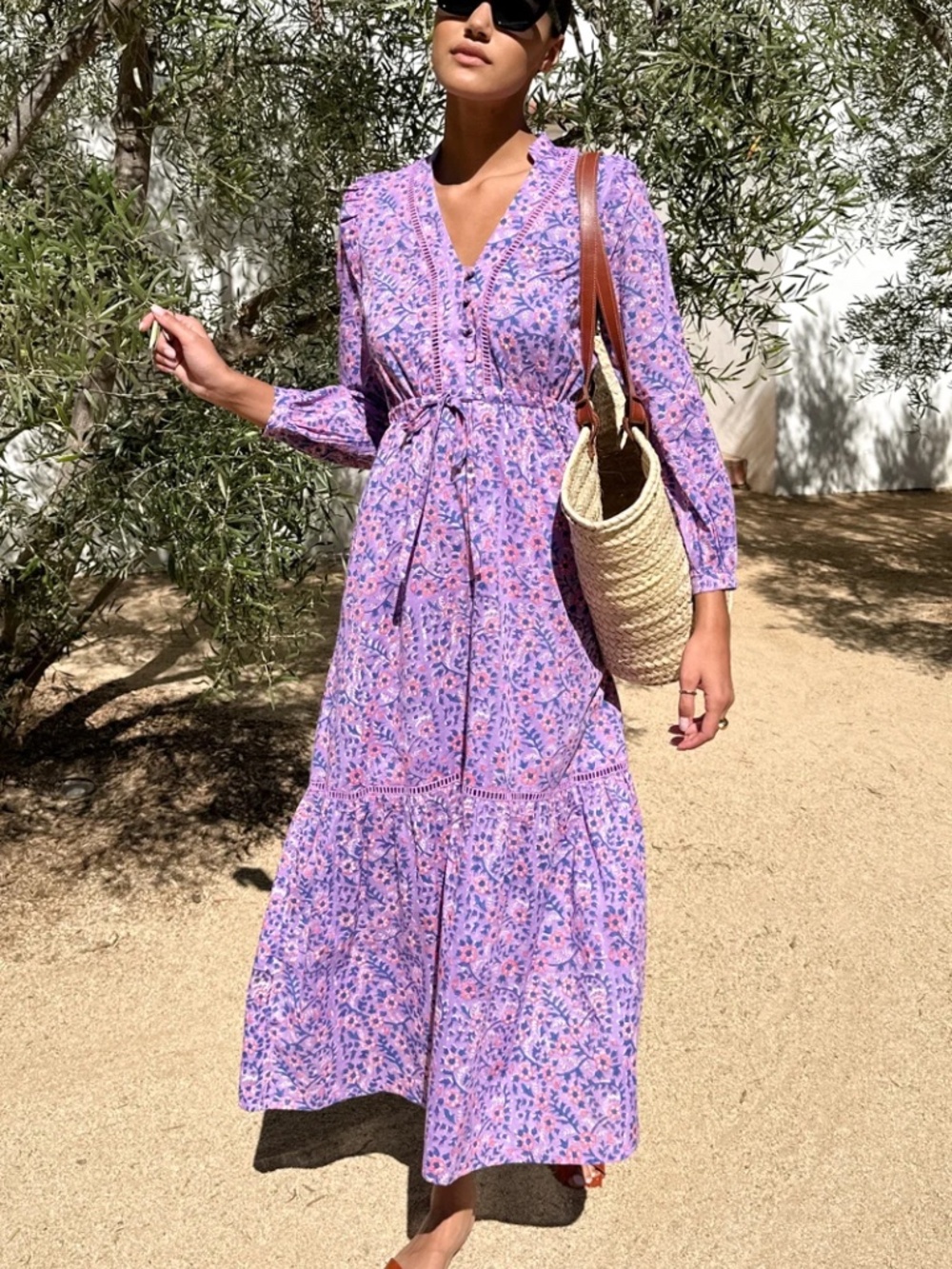 Love Tomas by Emerson Fry Frances 4V Dress – Violet Wildflower (sz M)